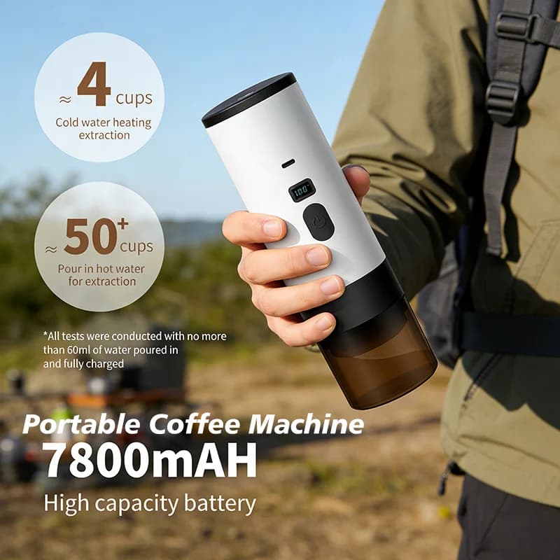 Pārnēsājams elektriskais kafijas aparāts 7800mAh